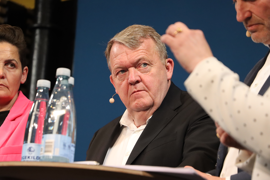 Formand for Moderaterne og udenrigsminister Lars Løkke Rasmussen (M) til partilederdebat