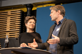 Formand for Lægeforeningen Camilla Rathcke og forskningsprofessor fra VIVE Jakob Kjellberg