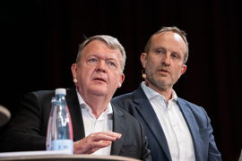Lars Løkke Rasmussen (M) og Martin Lidegaard (RV), til partilederdebat