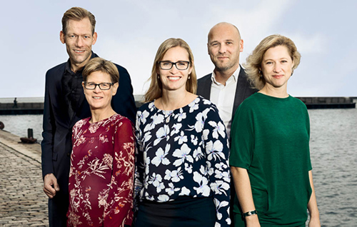 Billede af de fem formænd 2018-2022