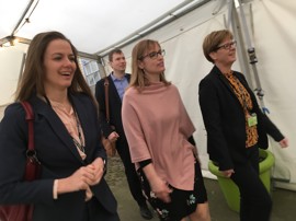 Sundhedsminister Ellen Trane Nørby (V), formand for Danske Regioner Stephanie Lose (V), næstformand for Danske Regioner Ulla Astman (S)