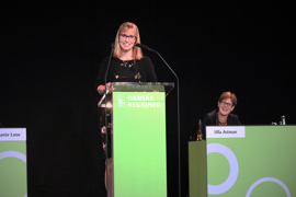 Formand for Danske Regioner Stephanie Lose (V)
og næstformand Ulla Astman (S)