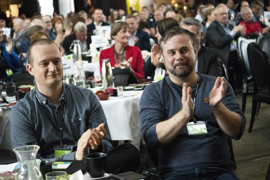 Regionsrådsmedlemmer i Region Midtjylland Rasmus Foged (ALT) og Mikkel Rasmussen (Psykiatri-Listen)