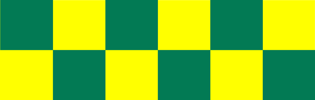 Ambulance-tern i gul og grøn
