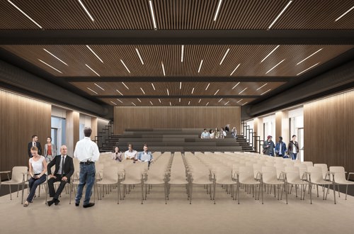 Auditorium på Universitetshospital Køge