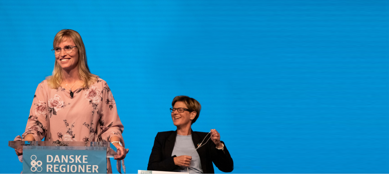 Foto af Stephanie Lose, formand for Danske Regioner, og Ulla Astman, næstformand i Danske Regioner.