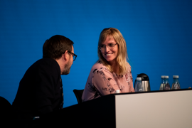 Formand i Danske Regioner, Stephanie Lose (V), og administrerende direktør i Danske Regioner, Adam Wolf