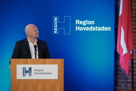 Lars Gaardhøj, Regionsrådsmedlem i Region Hovedstaden, på talerstolen