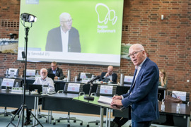 Villy Søvndal (S) og Regionsrådsmedlemmer i Region Syddanmark