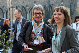 Fra Venstre: Formand for Dansk Sygeplejeråd Grete Christensen og Formand for Danske Regioners Sundhedsudvalg Karin Friis Bach (B), Region Hovedstaden