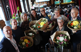 Vinderne af Årets Borgerinddragende Initiativ 2022 fra Region Midtjylland, bl.a. Maila Tandrup, Helle Skytte Andersen og Michael Skov Jensen og Danske Regioners kommende formand Anders Kühnau (A)