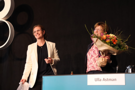 Nuværende formand for Danske Regioner Stephanie Lose (V) og nuværende 1. næstformand for Danske Regioner Ulla Astman (A) ved talerstolen