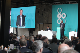 Bent Hansen, holder Formandens tale
