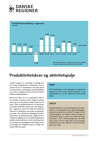 Skærmbillede af forside af Danske Regioner, hvorpå en graf viser produktivitetsudviklingen i regionerne fra 2003 til 2015