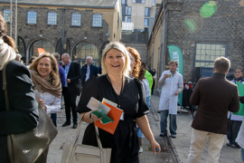 2. næstformand i Region Østdanmark, Camilla Hove Lund (V), ankommer