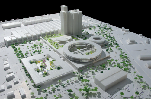 Model over Nyt Hospital Herlev