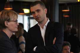 Formand for Lægeforeningen Andreas Rudkjøbing og CEO i Lægemiddelforeningen Ida Sofie Jensen