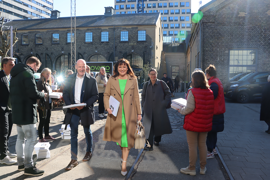 Indenrigs- og sundhedsminister, Sophie Løhde (V), ankommer