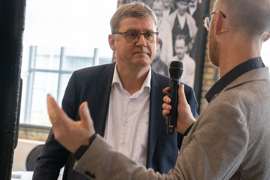 Ole Toft interviewer Jørgen Skadborg, formand for PLO