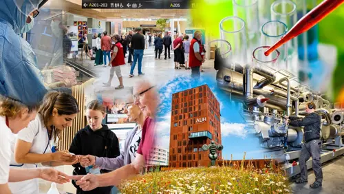 Collage med Åbent Hospital på Aarhus Universitetshospital