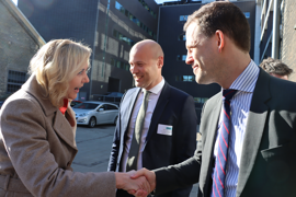 Mona Juul, formand for Det Konservative Folkeparti (C), ankommer