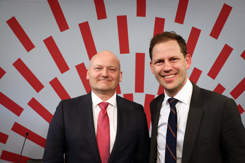Danske Regioners nye formandskab: Formand Mads Duedahl (V) og næstformand Lars Gaardhøj (A)