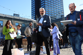 Regionsrådsmedlemmer Meho Selman (A) og Karsten Fogde (F), Region Syddanmark, ankommer