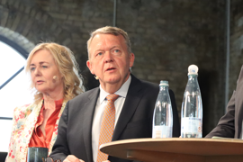 Formand for Moderaterne (M) Lars Løkke Rasmussen til politisk debat