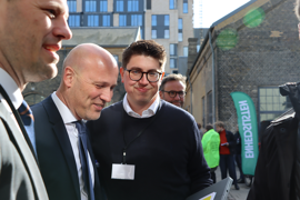 1. næstformand i Region Østdanmark, Christoffer Buster Reinhardt (C), ankommer