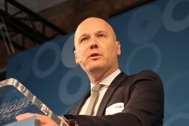 Formand for Danske Regioner, Anders Kühnau (A), holder tale